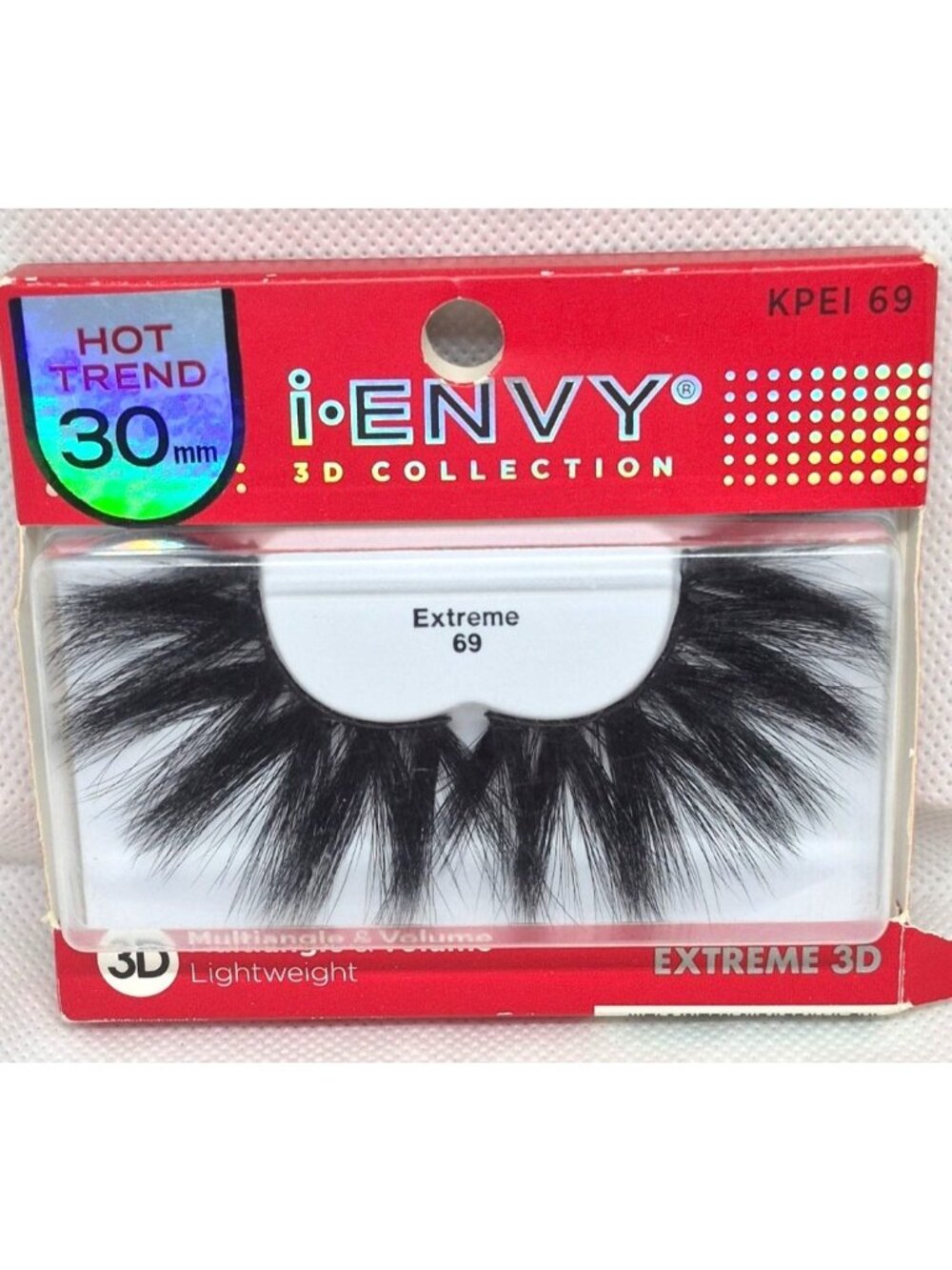 I-Envy 3D Collection Extreme 69 30mm False Eyelashes Lightweight With Multiangle